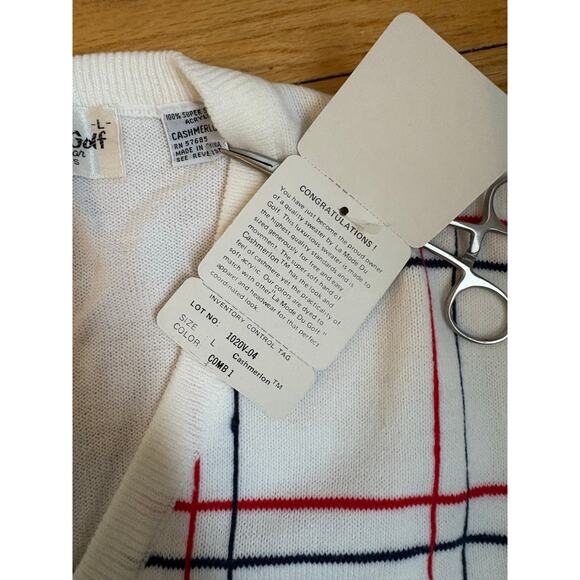Vintage La Mode du Golf Sweater Vest NWT - Picture 5 of 8
